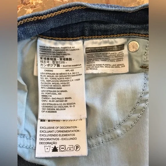 Levi’s | Women’s medium blue 311 shaping skinny jeans,  size 29 - Picture 8 of 12